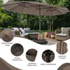 Ombrellone doppio COSTWAY 450x260 cm con base, manovella e Anteprima dell’immagine prodotto 6