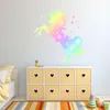 218 Wandtattoo Einhorn bunt - Größe 750 x 750 mm Produktbild-Vorschau 2