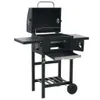 vidaXL 3-in-1 Outdoor-Pizzaofen & Grill Schwarz Produktbild-Vorschau 2