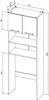 A technical drawing with dimensions of a white cabinet designed to be placed over a washing machine. Náhled obrázku produktu
