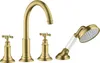 4-Loch Wannenrandarmatur AXOR MONTREUX DN 15 brushed brass Produktbild-Vorschau 1