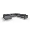 TRADA Gartenecksofa Bahama XXL Dunkelgrau Rechts 410x298 cm Produktbild-Vorschau 5