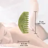Jade Stein Massagegerät Gua Sha Kamm natürliche Entspannung Produktbild-Vorschau 2