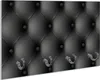 Wallario Handtuchhalter aus Glas, Motiv: Schwarze Ledertür, Produktbild-Vorschau 1