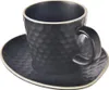 Filiżanka ze spodkiem do kawy espresso ceramiczna czarna Podgląd zdjęcia produktu 3