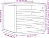 vidaXL Organizzatore da tavolo rovere Sonoma 36x26x29,5 cm Anteprima dell’immagine prodotto 8