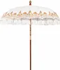 vidaXL Balijský slnečník krémový 215 x 215 x 260 cm Náhľad obrázku produktu 1