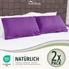 set di 2 copricuscini 100% cotone 40x60 cm viola Anteprima dell’immagine prodotto 6