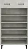 vidaXL Botník betonový šedý 60x35x105 cm odvozený dřevěný Náhled obrázku produktu 6