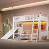 OKWISH Lit Mezzanine 90x200 cm - Lit Enfant avec Étagère et Voir les images du produit 4