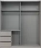 Schwebetürenschrank >Stade< in SAHARAGRAU / GRAPHIT - Produktbild-Vorschau 6