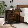 vidaXL Nachttisch Räuchereiche 60x31x60 cm Holzwerkstoff Produktbild-Vorschau 3