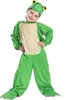 A child wearing a frog costume, posing against a white background. Náhled obrázku produktu