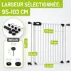 Barrière bébé extra plate sans seuil – Sans perçage – Merle Voir les images du produit 2
