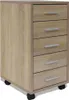 vidaXL Armoire de bureau à tiroirs sur roulettes 5 tiroirs Voir les images du produit 1
