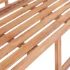 Ławka Ogrodowa, 127X58,5X92,5 Cm, Lite Drewno Tekowe Podgląd zdjęcia produktu 6