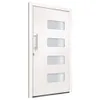 Cloris Designermöbel Haustür Aluminium und PVC Weiß 100x200 Produktbild-Vorschau 3