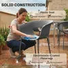 Outsunny Gartenstühle 4er Set ergonomisch Balkonstühle mit Produktbild-Vorschau 6