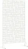 vidaXL Brise-vue 100 x 50 x 180 cm en acier blanc Voir les images du produit 6