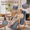 CRELIV Schaukelsessel mit Massagefunktion, Relaxsessel mit Produktbild-Vorschau 4