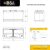 Technical drawing and specifications of a BSA Performance Autobatterie 110Ah 12V. Produktbild-Vorschau