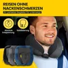 ADAC Nackenkissen Flugzeug – Memory Foam Reisekissen - grau Produktbild-Vorschau 6