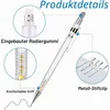 Zestaw ołówków do rysowania, 0,3/0,5/0,7/0,9 mm, HB, białe, Podgląd zdjęcia produktu 4