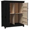 vidaXL Sideboard Noir 83x41,5x100 cm Pin massif Voir les images du produit 6