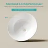 EMKE Aufsatzwaschbecken Rund 415x415x155mm, Keramik Produktbild-Vorschau 7