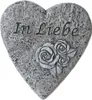 Bambelaa! Grabschmuck Grabdeko Herz Inschrift „In Liebe“ Produktbild-Vorschau 1