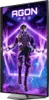 A gaming monitor displaying a futuristic character with purple energy effects. Produktbild-Vorschau