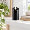 LED Kerze Batterie Kerze Grablicht Flammenlos Schwarz mit Produktbild-Vorschau 5