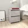 Comodino grigio cemento 30×30×40 cm materiale a base di Anteprima dell’immagine prodotto 2