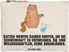 Mr. & Mrs. Panda Kosmetiktasche Katze Wasserglas Grösse XL Produktbild-Vorschau 1