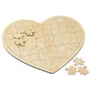 Holz Wunschherz Puzzle 49 Puzzleteile Hochzeit Gästebuch Produktbild-Vorschau 1
