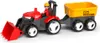 ECO MultiGO Červený traktor Zetor s radlicí, vlek, Igráček Náhled obrázku produktu 2