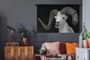 MuchoWow® Wandteppich Wandbehang Buck mit großen Hörnern Produktbild-Vorschau 5