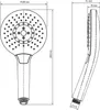 Ruční sprcha AVITAL LOBA 243 x 120 mm nerezová ocel Náhled obrázku produktu 6