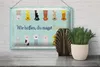 Blechschild Spruch Katze wir hoffen du magst Katzen 30x20cm Produktbild-Vorschau 4