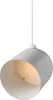 A close-up studio shot of a modern pendant light. Voir les images du produit