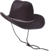 schwarzer Cowboy Hut für Erwachsene Produktbild-Vorschau 4