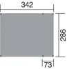 Tabaluga Doppelschaukel 816 A B x T x H 378 x 284 x 240 Produktbild-Vorschau 1