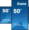Two digital displays are shown side-by-side, with one partially overlapping the other. Both displays show the brand name 'iiyama' and the size '50"'. Voir les images du produit