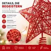 Copri albero di Natale stella rossa - Copri albero di Anteprima dell’immagine prodotto 11