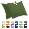 Lavea® 2er Set Kissenbezug 40x40 cm, 100% Baumwolle Jersey, Produktbild-Vorschau 1