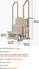 SucceBuy 3-stufige Taupe-Poolleiter mit 2 Handläufen, trägt Produktbild-Vorschau 7