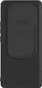 A black phone case with a sliding camera cover. Produktbild-Vorschau