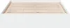 A white bed frame with wooden slats. Náhled obrázku produktu