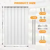 (7 ks, 100 × 200 cm) PVC pásová záclona, průhledná lamelová Náhled obrázku produktu 7