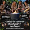 Rauchfreie Edelstahl Feuerschale Ø56cm Raucharm Produktbild-Vorschau 2